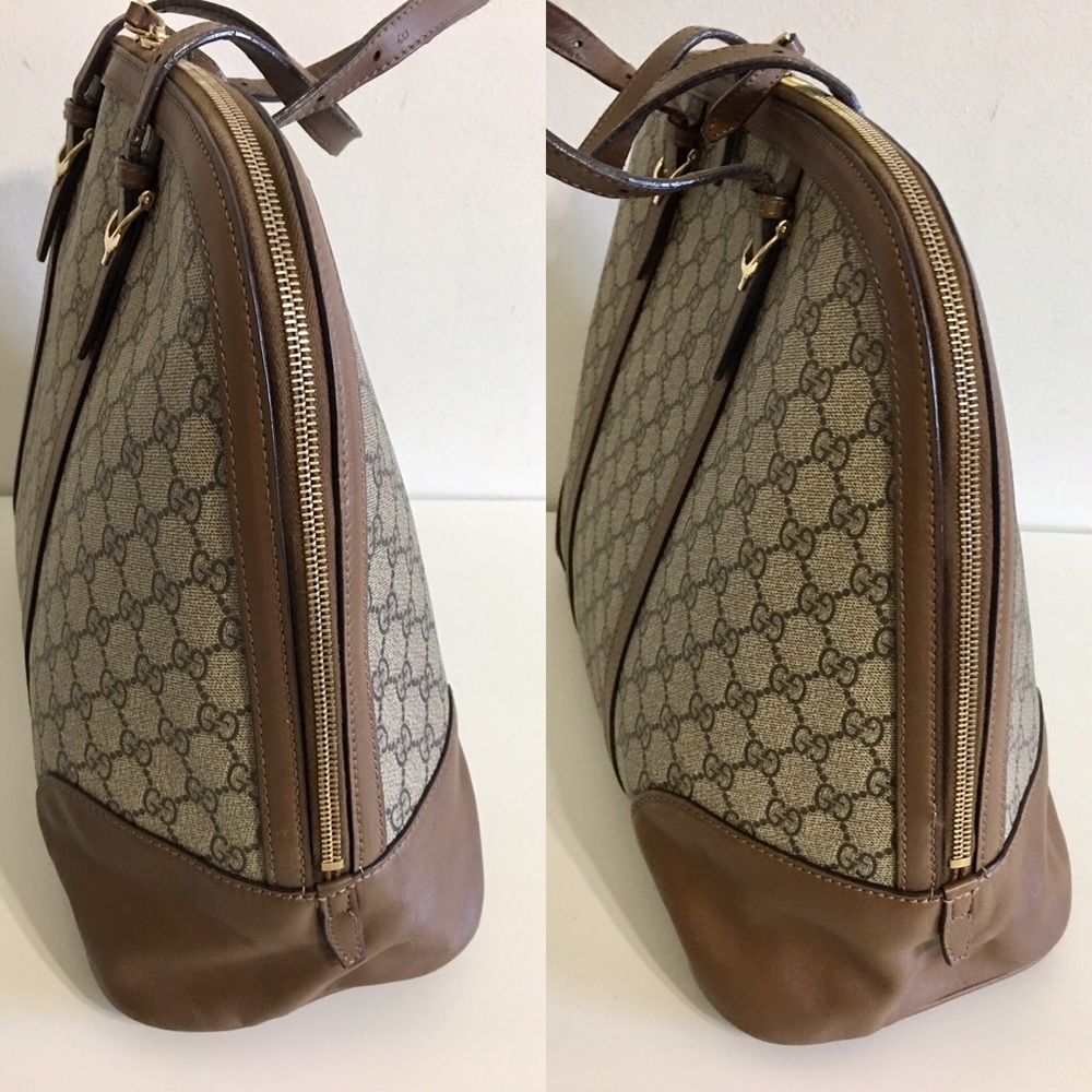 Authentic GUCCI large hand bag coated canvas - Picture 3 of 11